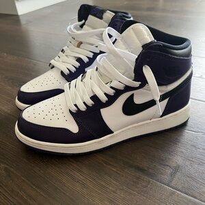 Air Jordan 1 Retro High Court Purple White GS Youth 7